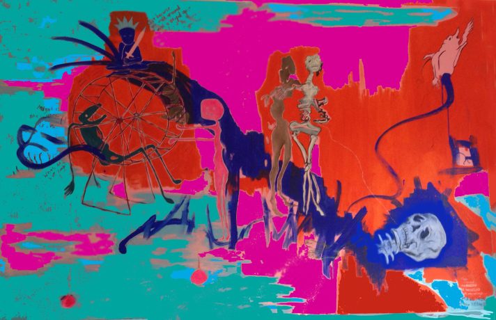 "Wheel and skull" - Hazel Woodward